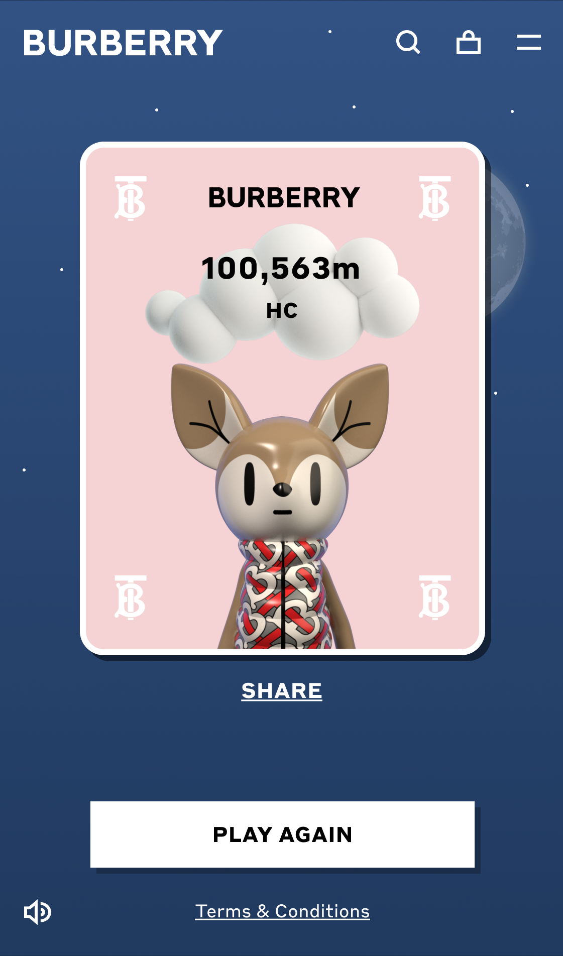 Race To The Moon With Burberry's First Online Game B Bounce - The